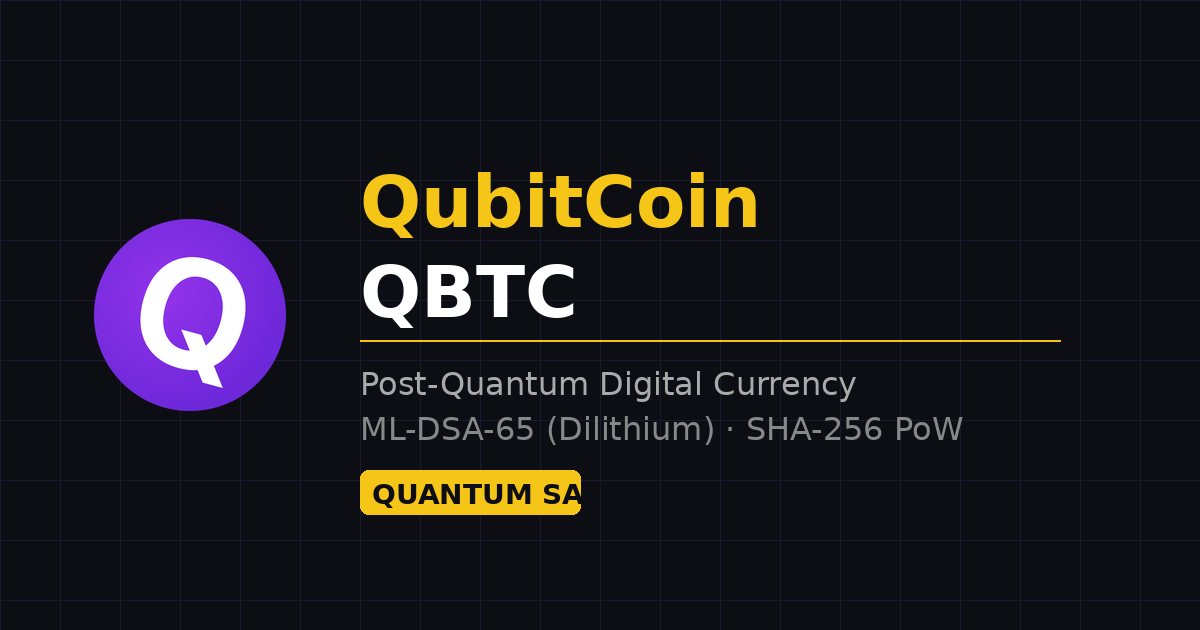 Qbit Coin QubitCoin (QBTC) — Post-Quantum Digital Currency